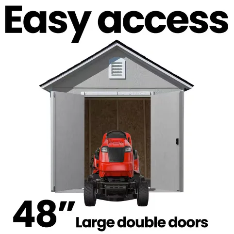 Wooden Storage Shed, Multiple Sizes - Image 2