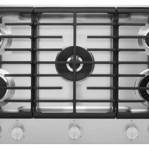 36 Inch 5-Burner Gas Cooktop with Griddle