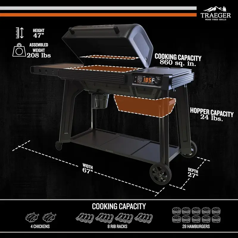 Wood Pellet Grill and Smoker