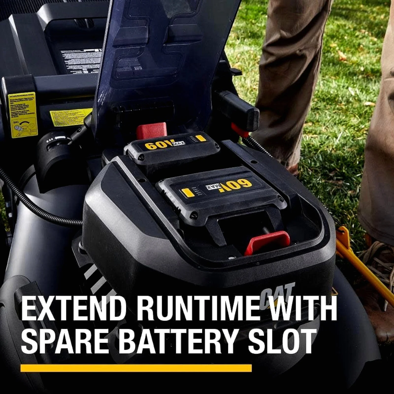 Caterpillar Cat 60V 21-Inch Brushless Walk-Behind Lawn Mower Kit - Image 3