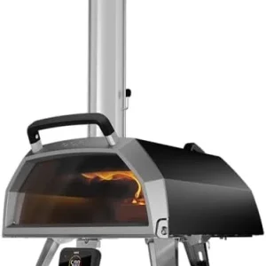 16 Inch Multi-Fuel Pizza Oven with Pizza Stone and Thermometer
