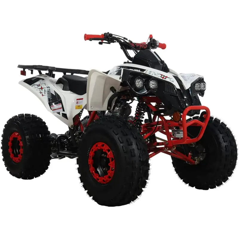 125cc ATV with Reverse, Electric Start, Luggage Rack and LED Headlight