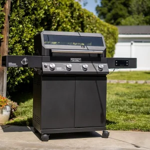 Smart Propane Gas Grill, Black