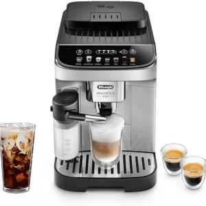 Automatic Espresso and Coffee Machine with Auto Milk Frother, Silver